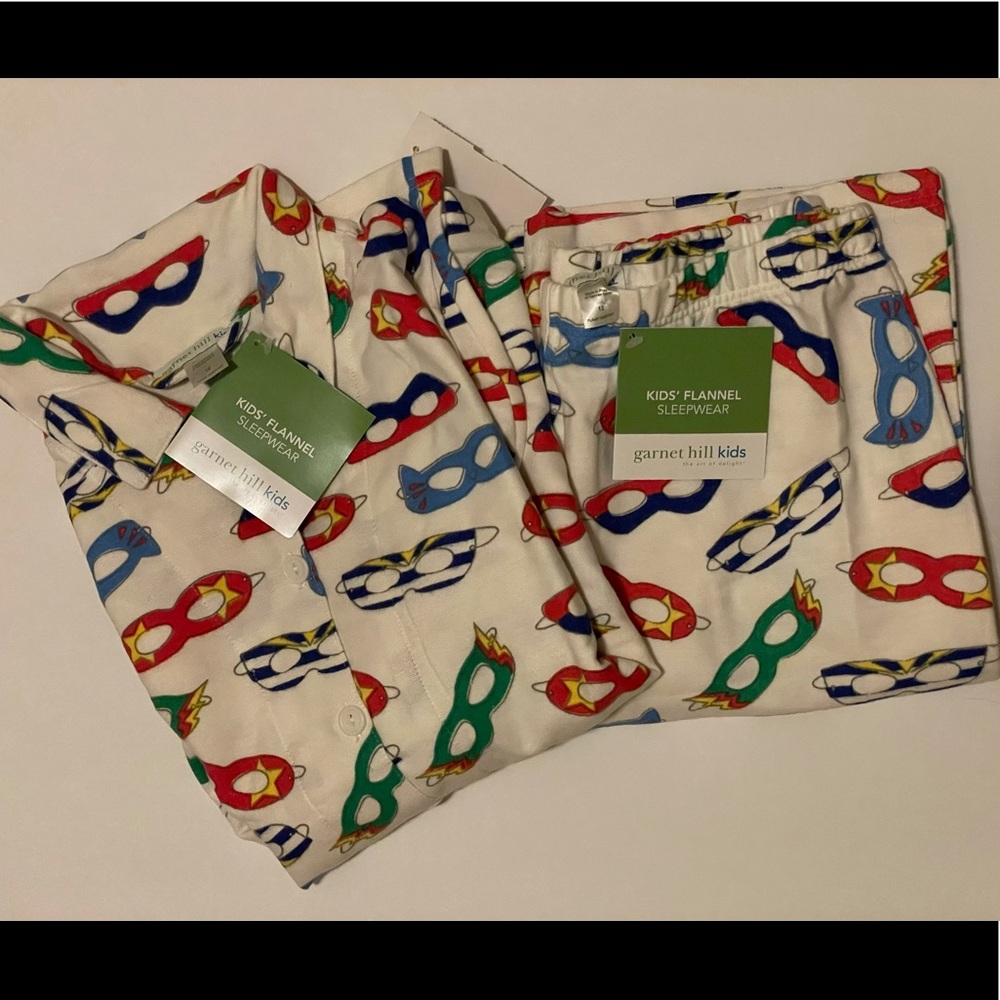 Garnet Hill Superhero Flannel Pajamas